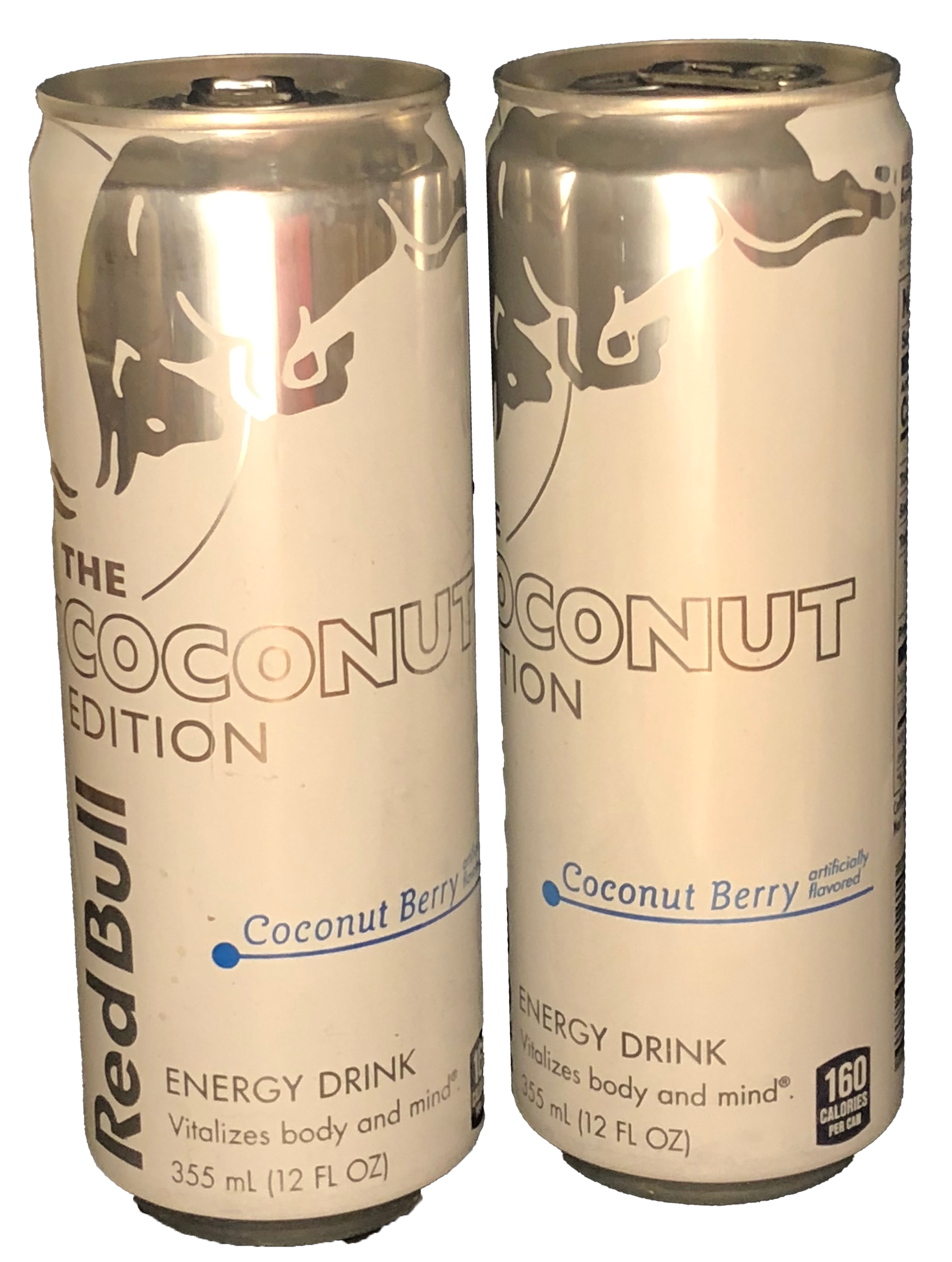 two coconut redbulls