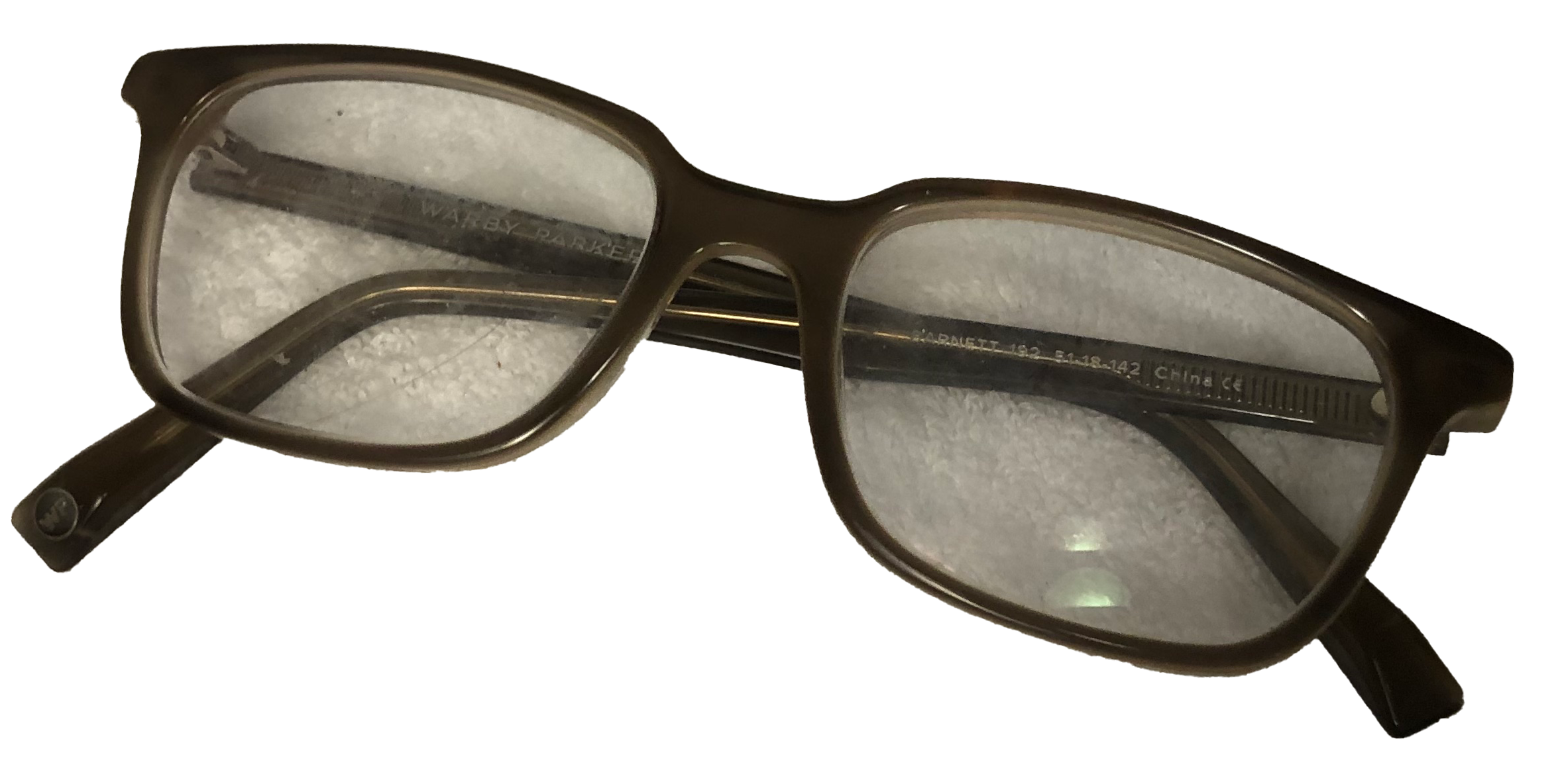 brown glasses