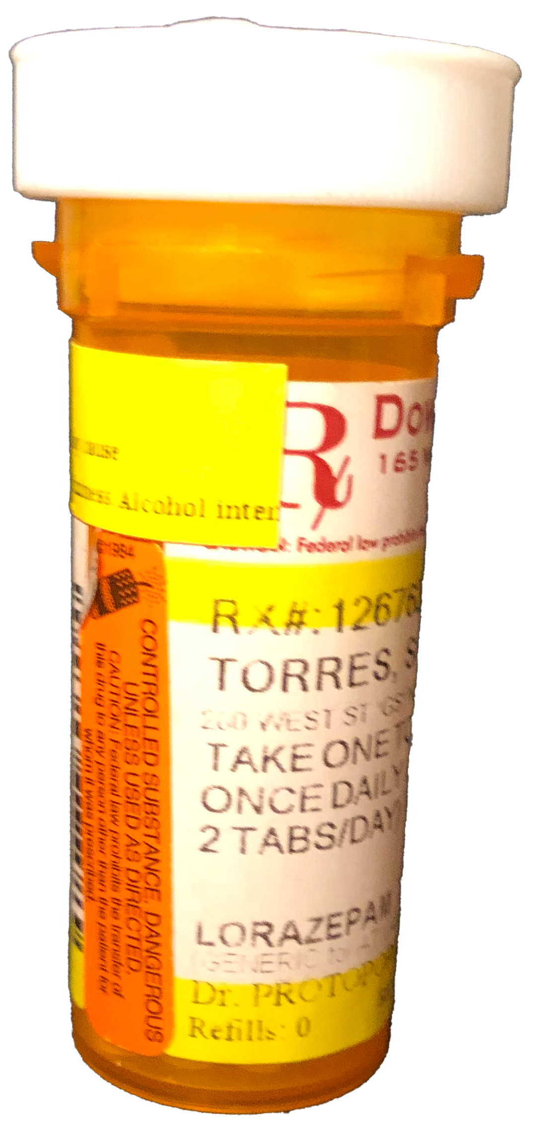 a bottle of lorazepam