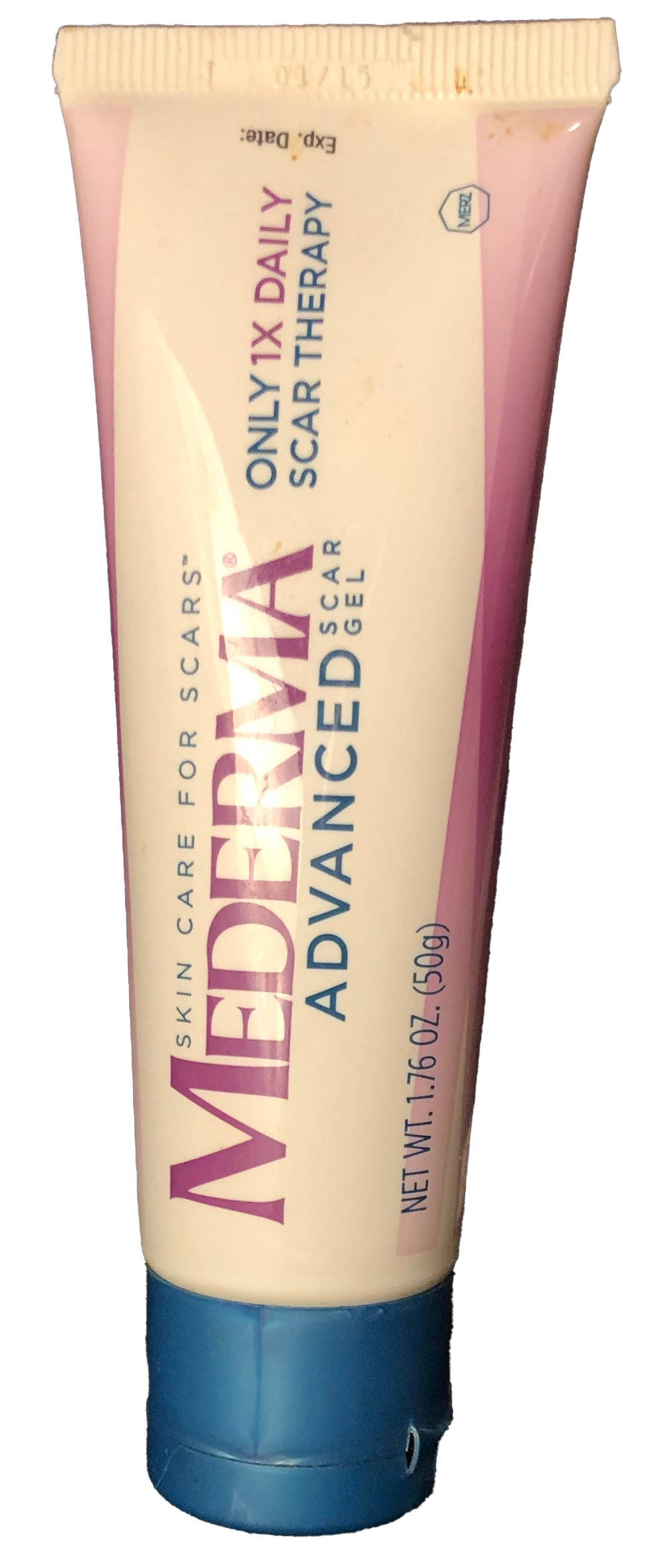 a bottle of mederma, a scar healing medicine